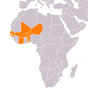 Carte des pays membres de l'UEMOA